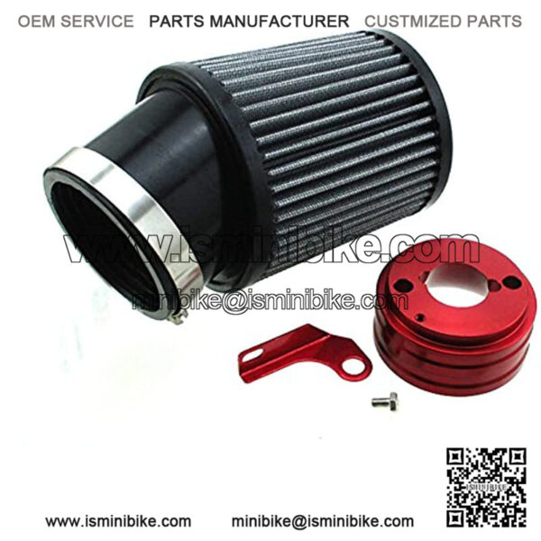 Air Filter & Adapter Kit For 6.5 HP Honda Clone GX160 GX200 Go Kart Predator 212cc Engine Go Kart Racing Cart Mini Bike