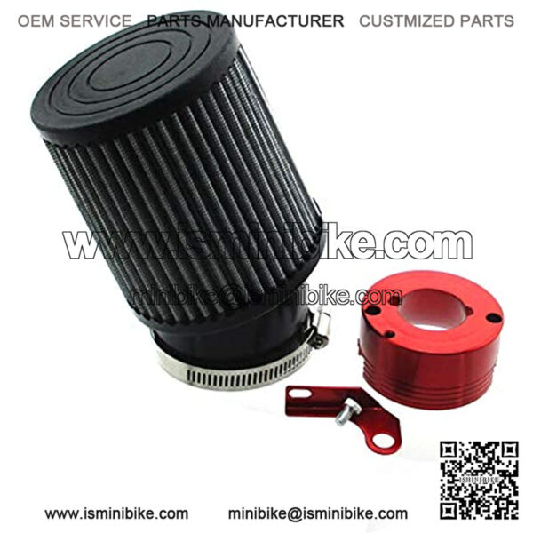 Air Filter Red Adapter For Honda 11Hp 13Hp GX340 GX390 Clone Engine Go Kart Predator 301cc 420cc Golf Carts Mud Boats Lawnmowers Minibikes Powered Paragliders GX270s 13/15hp Chinese OHVs - Image 4