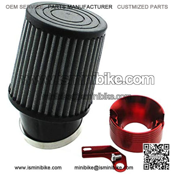 Air Filter Red Adapter For Honda 11Hp 13Hp GX340 GX390 Clone Engine Go Kart Predator 301cc 420cc Golf Carts Mud Boats Lawnmowers Minibikes Powered Paragliders GX270s 13/15hp Chinese OHVs - Image 5
