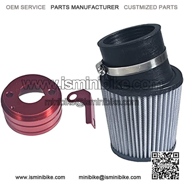 Air Filter With Adapter Kit for Predator 212cc 6.5 HP Engine Go Kart Racing Cart Mini Bike Parts