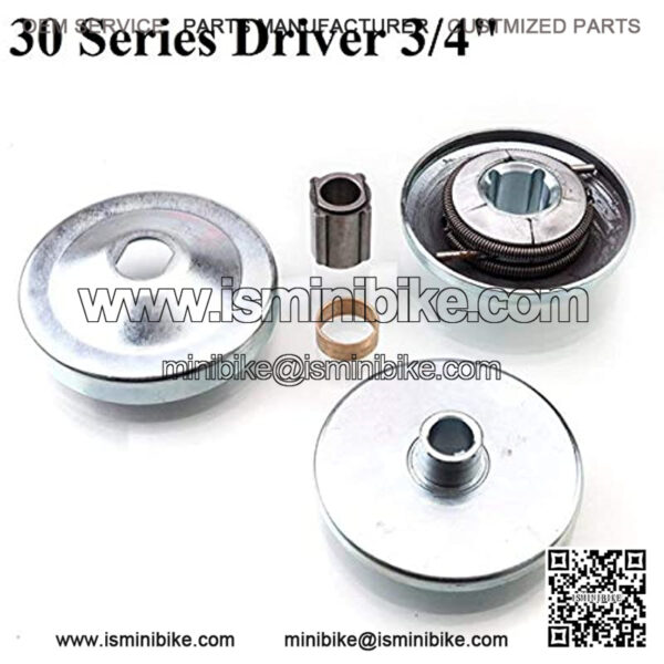 30 SERIES 6.5 HP GO KART/MINI BIKE TORQUE CONVERTER CLUTCH DRIVER PULLEY