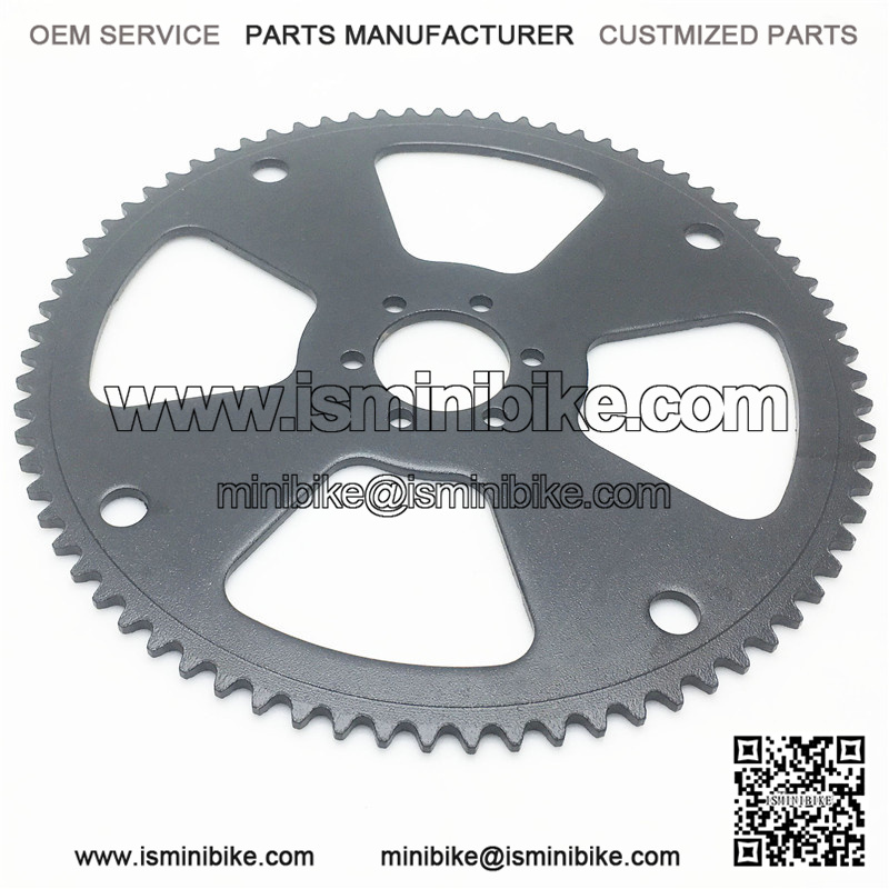 75 Tooth #35 Chain Rear Wheel Sprocket for Coleman, Monster Moto ...