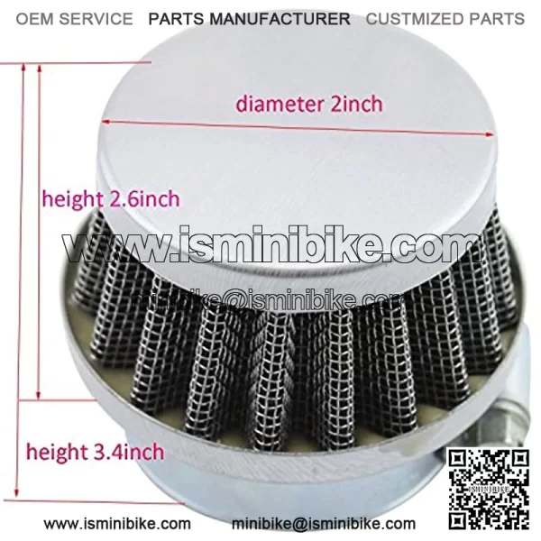 Air Filter 35mm for Chinese Made 50cc, 70cc, 90cc, 100cc, 110cc, 125cc kids' ATV, GO-KART, Dirt Bike, Pocket Bike - Image 3
