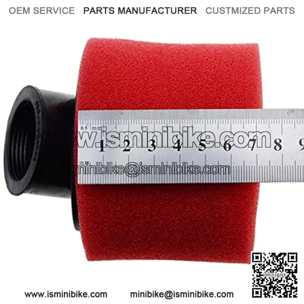Air Filter 35mm Bent Foam Cleaner for 4 Stroke 50cc 70cc 90cc 110cc 125cc ATV Quad Go Kart Dirt Bike Red - Image 4