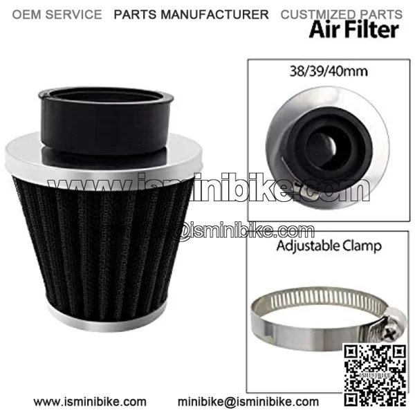 AR2-F01 Filtro de filtro de aire de 38/39/40 mm Reemplazo de scooter chino GY6 50cc QMB139 49cc 50cc 70cc 90cc 200cc SDG SSR Pit Dirt Bike Kart ATV Cuatrimoto Quad Ciclomotor Moto - Image 4