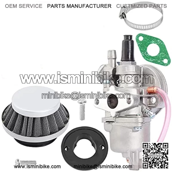 Filtro de aire para carburador compatible con motor de 43 cc ?C 47 cc 49 cc 2 tiempos Mini Moto ATV Quad Go Kart ciclomotor Chopper cortador Minimoto X1 X2 X6 X8 Pocket Dirt Rocket Super Bike Scooter M