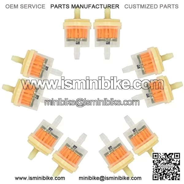 Cococart Gas Inline Fuel Filters with Magnet for ATV Motorcycle 3/16" 5mm-6mm 10 Pack (10 Pack) - Image 2