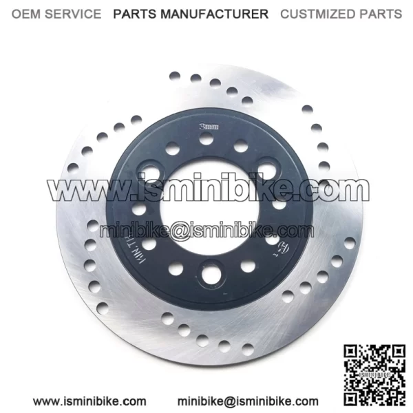 180mm inner hole 58mm 3 hole black silver disc brake rotor