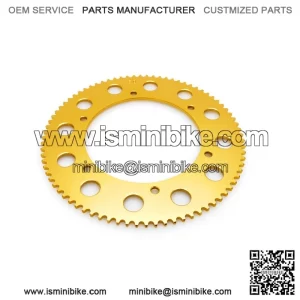 80T #219 Gold Aluminum Sprocket