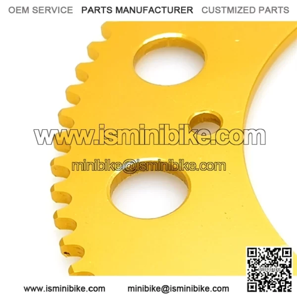 80T #219 Gold Aluminum Sprocket - Image 2