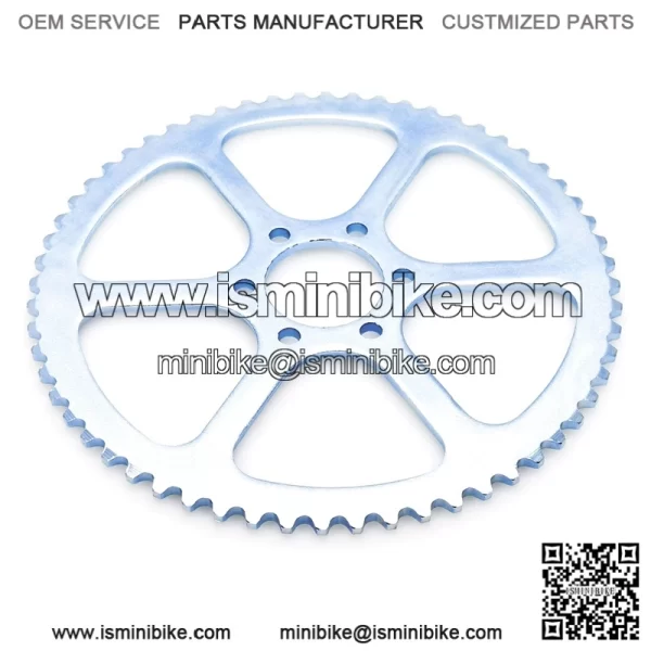 Upgrade #35 Chain 60 Tooth Rear Drive Sprocket Cog for 98cc 3.5hp Coleman CT100U CC100X Baja Hensim Doodle Bug DB30 Motovox MBX10 MBX11 MM-B80 Classic 1000w Electric Mini Bike Go Kart Parts