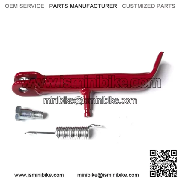Mini Bike Kickstand w/Spring for Coleman CT200U CT200U-EX BT200X CT200U-EXR Axis M200 212cc 196cc 200cc 6.5hp Powersports Mini Bike Parts (Red) - Image 4