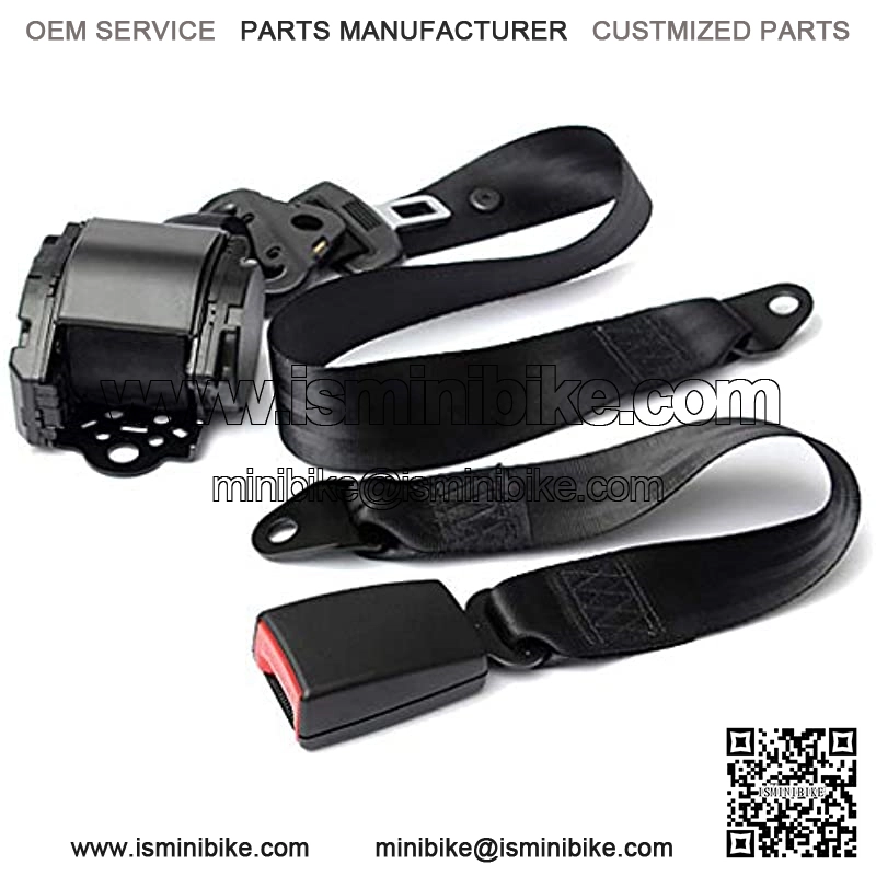 3 Point Universal Golf Cart Belt Kit, Adjustable Retractable Belt Kit for Trucks Forklifts Buses UTV Go-Karts, 126?? - Image 4