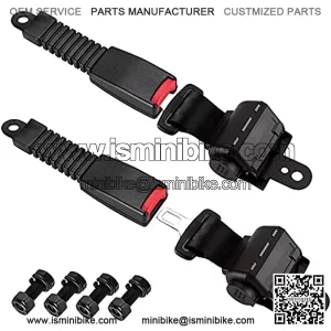 Golf Cart Seat Belts Retractable 47.64" Universal Seat Belts for Golf Cart EZGO TXT RXV, Yamaha, Club Car, Go Kart, UTV, ATV(2 Sets)
