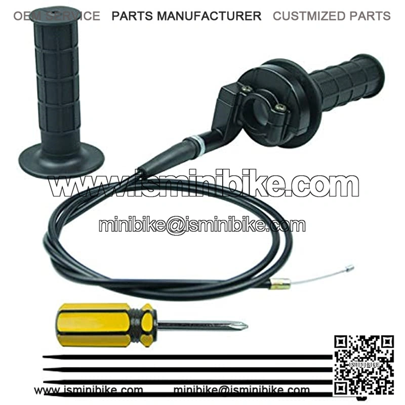 Motorcycle Throttle Handle and Grip Cable for 50cc-250cc Dirt Bike Quad ATV Mini Baja Mb165 Mb200 (51 Inches) - Image 2