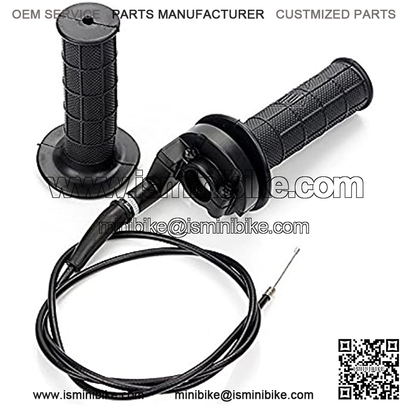 Auto-Moto Throttle Cable + Handle Bar Throttle Grips Grip + Throttle Housing Clamp for Dirt Bike Quad ATV Pit 50cc 125cc