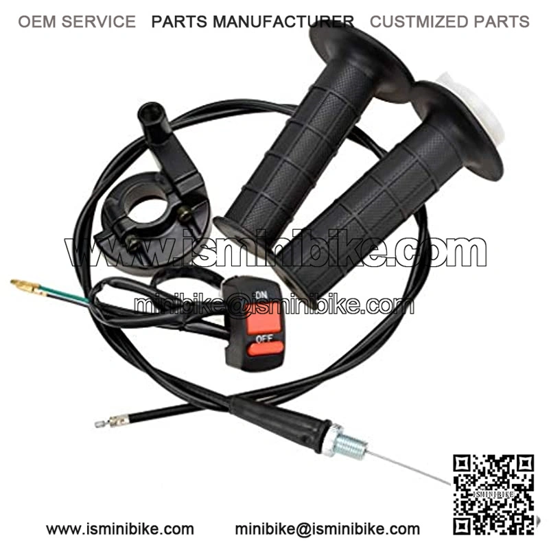 7/8" 22mm Twist Throttle Accelerator Handle Grips and Cable Set With Kill On Off Switch for 50cc 110cc 150cc 250cc Mini Bike Atv Quad Pit Bike Dirtbike - Image 2