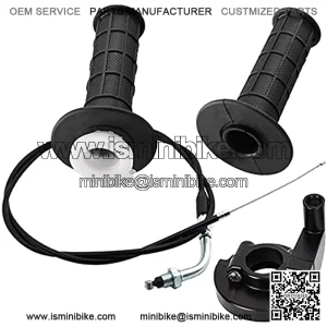 Twist Throttle Accelerator Handle Grips + Cable Compatible with 7/8" 22mm handlebars 50cc 110cc 125cc 150cc 250cc ATV Dirt Bike