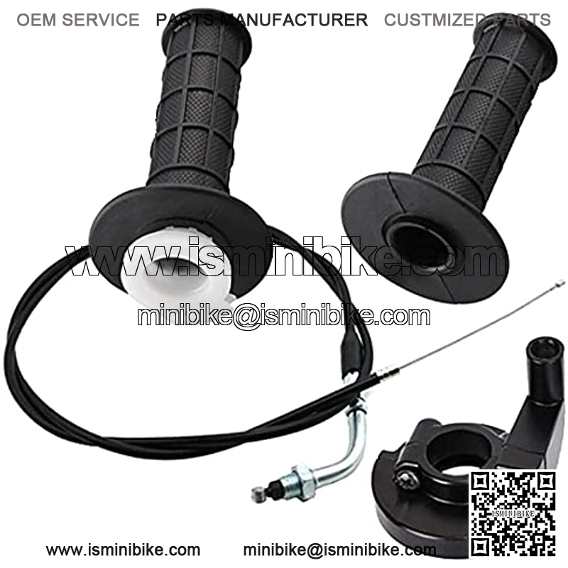 Twist Throttle Accelerator Handle Grips + Cable Compatible with 7/8" 22mm handlebars 50cc 110cc 125cc 150cc 250cc ATV Dirt Bike