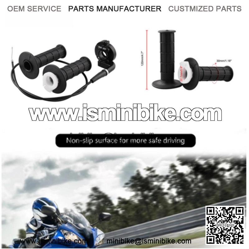7/8" Twist Throttle Handlebars Twist with Cable For ATV Quad Pit Dirt Bike 50cc