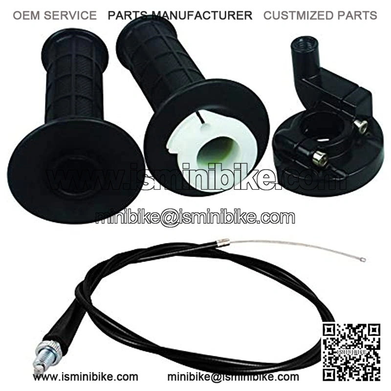 Throttle Accelerator Handle Grips and Cable Set for Bike ATV Quad Pit Bike Dirt Bike Fit for 22mm Bar