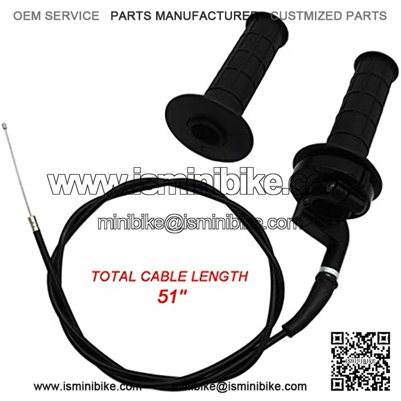 Throttle Accelerator Handle Grips and Cable Set for Bike ATV Quad Pit Bike Dirt Bike Fit for 22mm Bar - Image 4