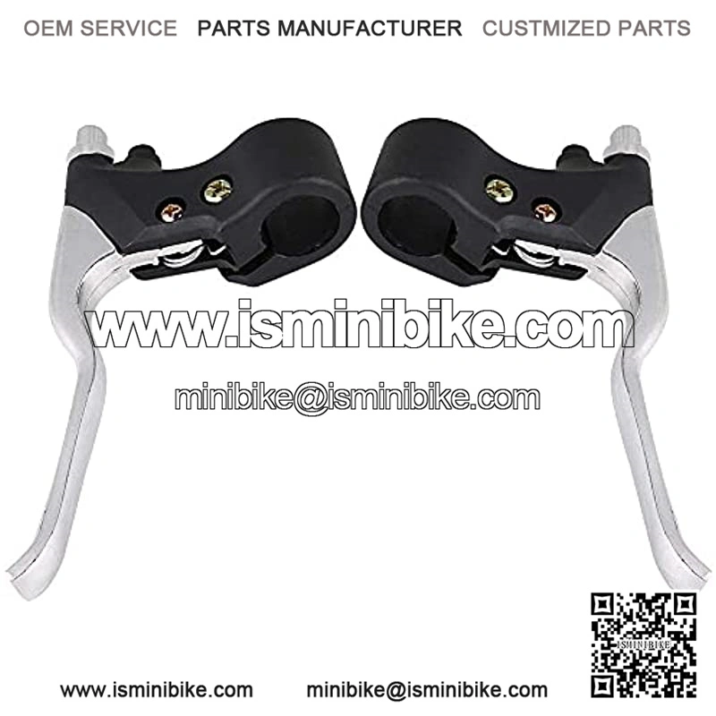 Throttle Brake Levers for Pocket Bike Mini Motorcycle ABS + Aluminum Handle Grips Kill on/Off Switch - Image 2