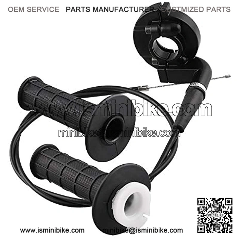 Throttle Hanlde Grips with Cable and Left Brake Clutch Lever Perch for Most Motorcycles and Bicycles - Image 2
