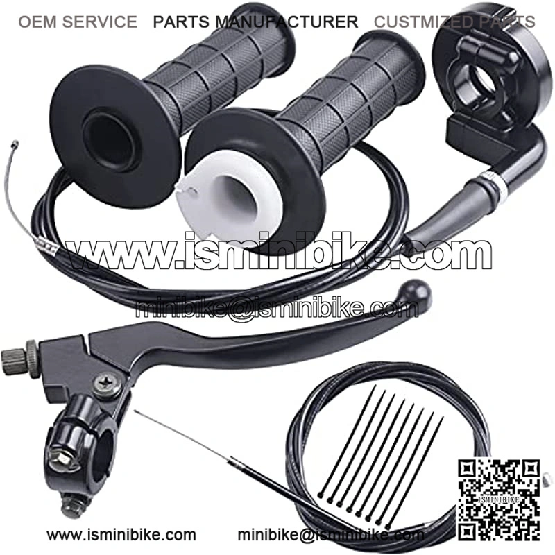 Throttle Handle+Right Brake Lever Handle Throttle Cable Compatible with Mb165 Mb200