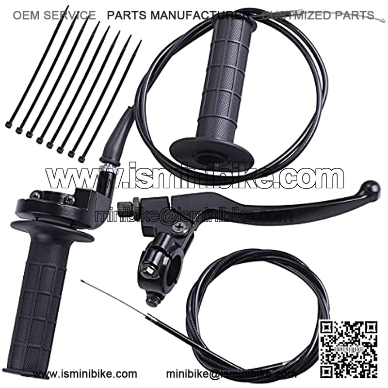 Throttle Handle+Right Brake Lever Handle Throttle Cable Compatible with Mb165 Mb200 - Image 2