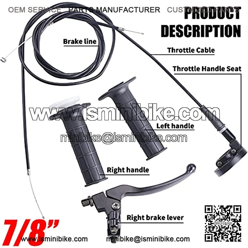 Throttle Handle+Right Brake Lever Handle Throttle Cable Compatible with Mb165 Mb200 - Image 4