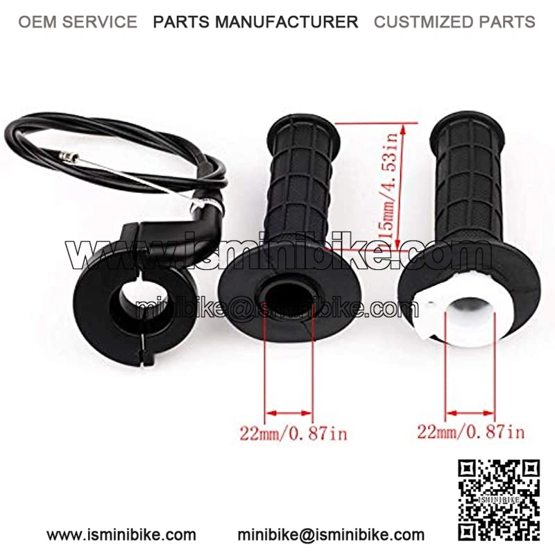Throttle Handle Right Brake Lever and Left Handle Throttle Cable for XR80 XR100 CRF70 CRF80 CRF100 - Image 2