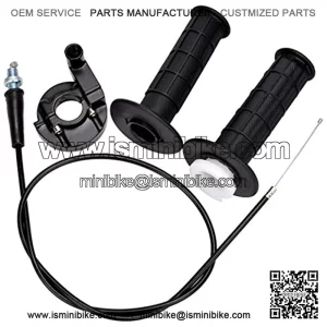 Handle Bar Throttle Grips Grip 50 Inch Cable for Mini Doodlebug 6.5hp 5.5hp MB200 200cc Bike