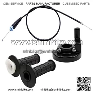 Handlebar Grip Throttle Cable Clamp for Coleman CT200U Trail 200 Mini 196cc Bike