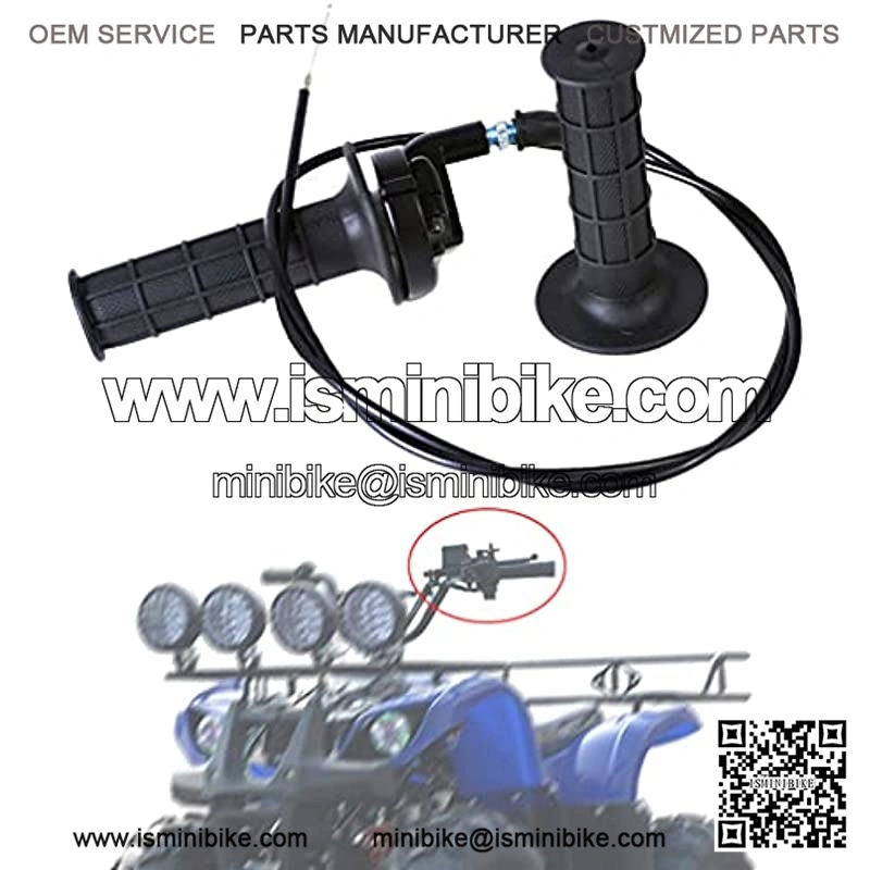 Throttle Cable and Throttle Handle For 7/8" 150cc 250cc Mini Bike ATV Quad - Image 2