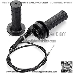 Throttle Cable + Handle Bar Throttle Grips Grip + Throttle Housing Clamp for Dirt Bike Quad ATV Pit 50cc 125cc