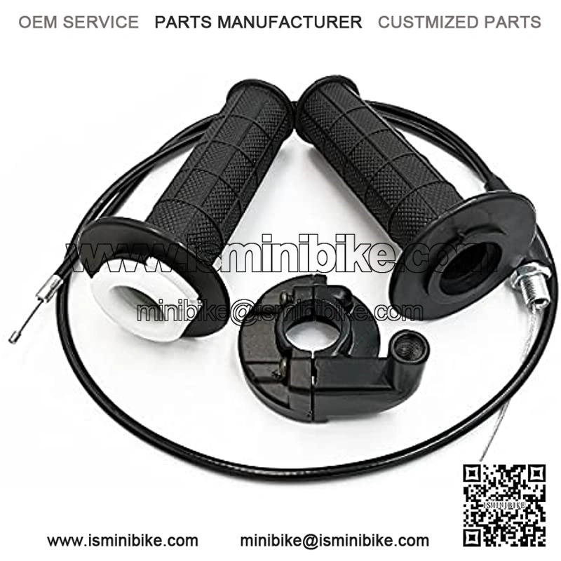 7/8" 22mm Twist Throttle Accelerator Handle Grips & Cable Set W/ Left Right Clutch Brake Handle Levers for XR80 XR100 CRF70 CRF80 CRF100 Pit Dirt Motor Bike Mini Bike 196cc 5.5hp 6.5hp - Image 2