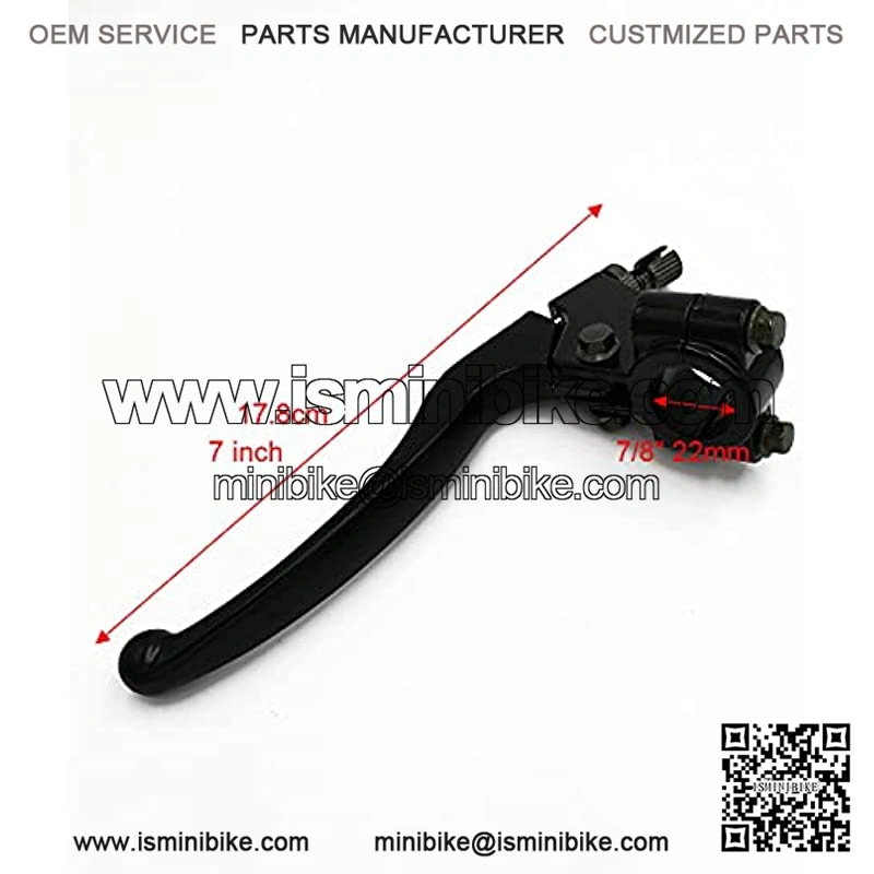 7/8" 22mm Twist Throttle Accelerator Handle Grips & Cable Set W/ Left Right Clutch Brake Handle Levers for XR80 XR100 CRF70 CRF80 CRF100 Pit Dirt Motor Bike Mini Bike 196cc 5.5hp 6.5hp - Image 4