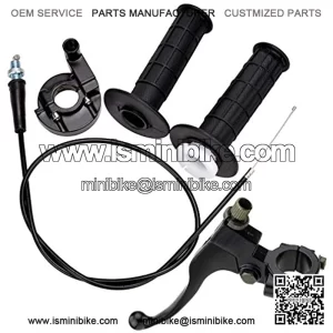 Twist Throttle Throttle Clamp Cable Brake Lever Kit for 80cc Moto MM-B80