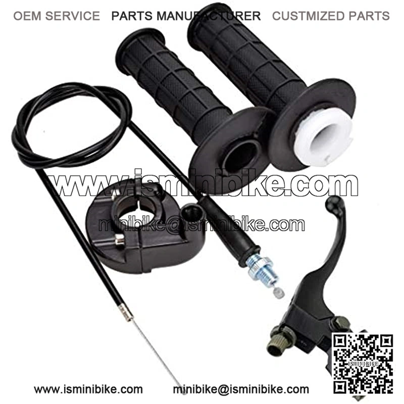 Twist Throttle Throttle Clamp Cable Brake Lever Kit for 80cc Moto MM-B80 - Image 2