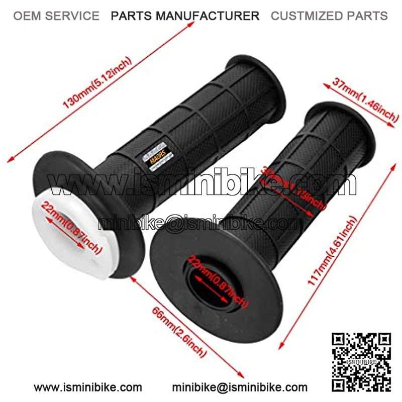 7/8" Twist Throttle Accelerator Handle Grips and Bent Cable Set for 50cc 110cc 125cc 150cc 250cc SSR 125 Dirt Pocket Rocket Bike Quad ATV Pit Pro Trail Lawn Mower Motor Mini Bike Part - Image 4