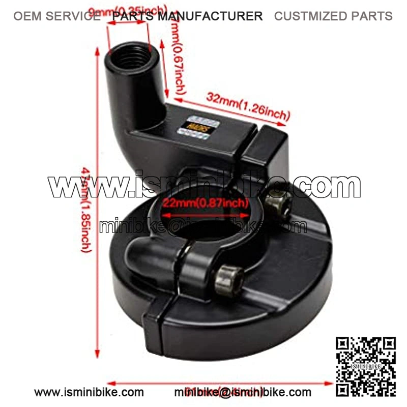 7/8" Twist Throttle Accelerator Handle Grips and Bent Cable Set for 50cc 110cc 125cc 150cc 250cc SSR 125 Dirt Pocket Rocket Bike Quad ATV Pit Pro Trail Lawn Mower Motor Mini Bike Part - Image 5