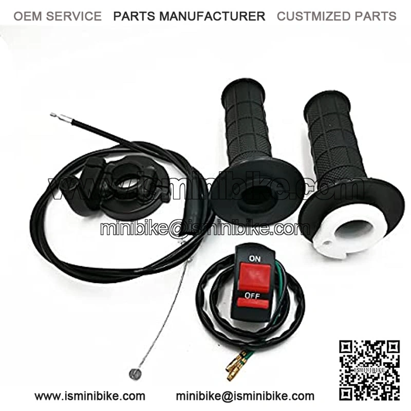 Twist Throttle Handle Grips&Cable Kill On Off Switch for 50cc 110cc 150cc 250cc Mini ATV Quad Pit Dirtbike