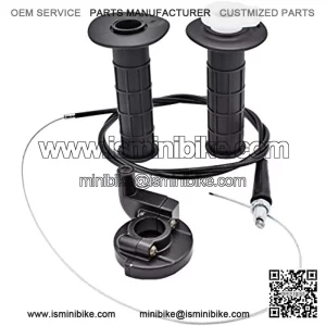 Throttle Handle Grips (22mm) and Cable Compatible with MB165 MB200 196cc 200cc