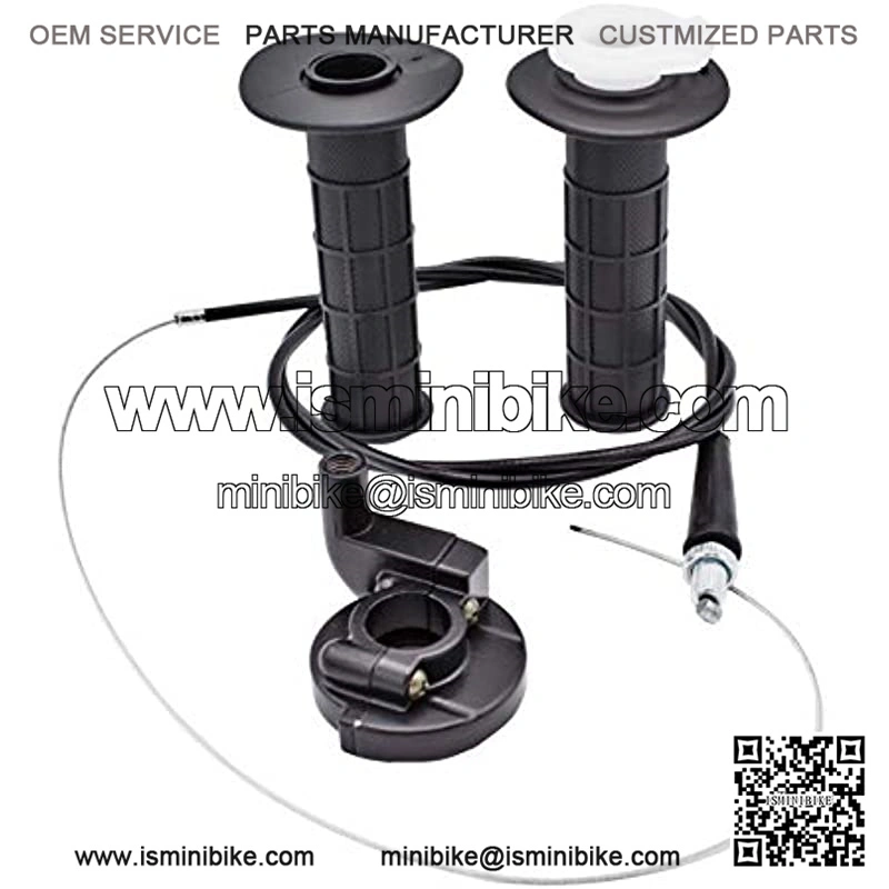 Throttle Handle Grips (22mm) and Cable Compatible with MB165 MB200 196cc 200cc