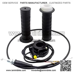 35"Twist Throttle Handle Grip and Ignition Kill Assembly for 49cc Pocket Bike Mini Bike Fit for 7/8" 22mm Handbar