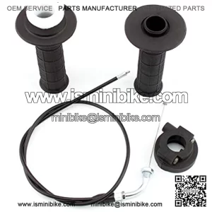 Twist Throttle Accelerator Handle Grip Cable Set for Quad ATV Go Kart 4-Stroke Pit Dirt Mini Pocket Bikes