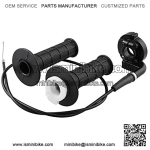 Throttle Handle Grips and Cable For ATV Quad Pit Bike Dirt Bike Mini Bike Mb165 Mb200 196cc 200cc