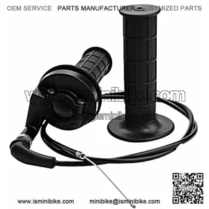Throttle Handle Grips and Cable 50 Inch For ATV Quad Mini Bike Mb165 Mb200 196cc 200cc Doodlebug Bike
