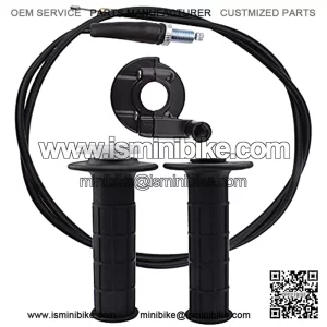 7/8" Twist Throttle Accelerator Handle and Grips Cable for 50 90 110 125cc Pit Bike Dirtbike Quad ATV Mini Mb165 Mb200